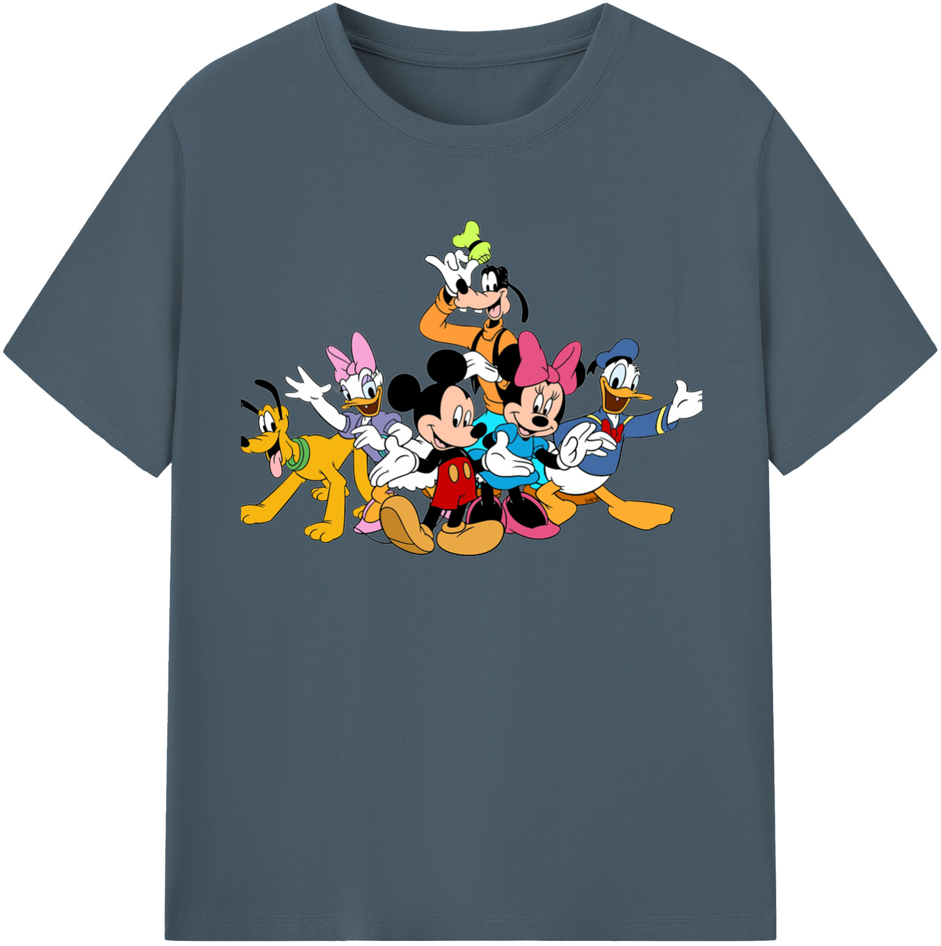 （画像用） ミッキーマウス Mickey Mouse 綿100％半袖Tシャツ（フロントプリント）